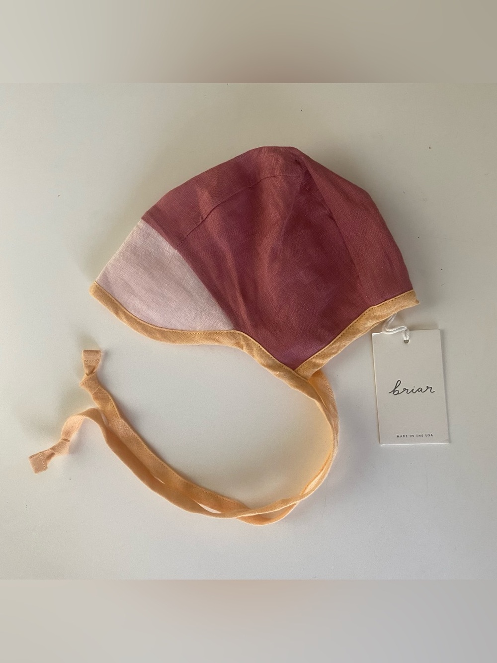 Briar Baby color block brimmed bonnet